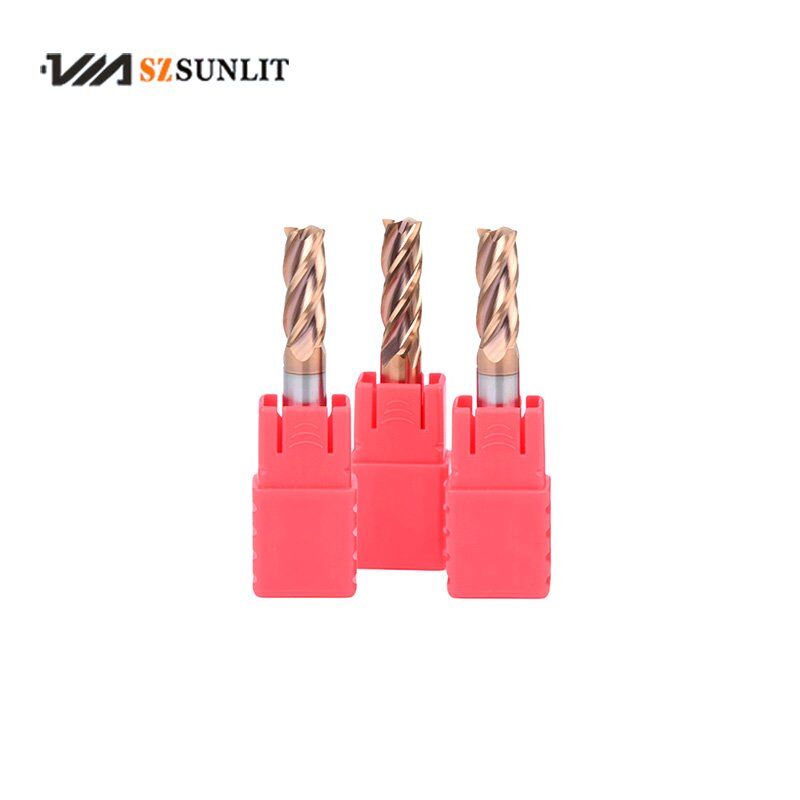 Carbide End Mills 4 Flute cutting HRC55 workpiece material - Image 4