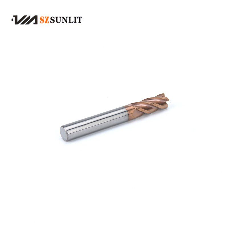 Carbide End Mills 4 Flute cutting HRC55 workpiece material - Image 3