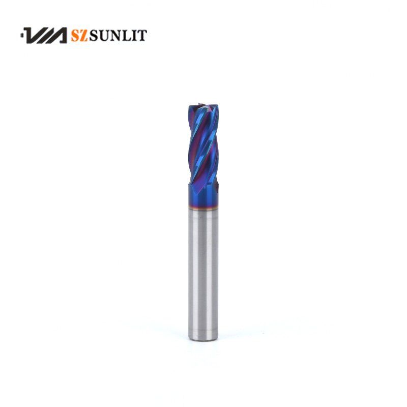 Carbide Corner Radius End Mills 4 Flute HRC65