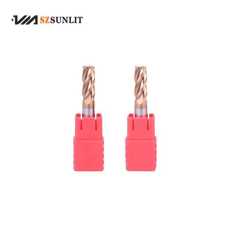 Carbide Corner Radius End Mills 4 Flute HRC55 with bull nose - Image 4