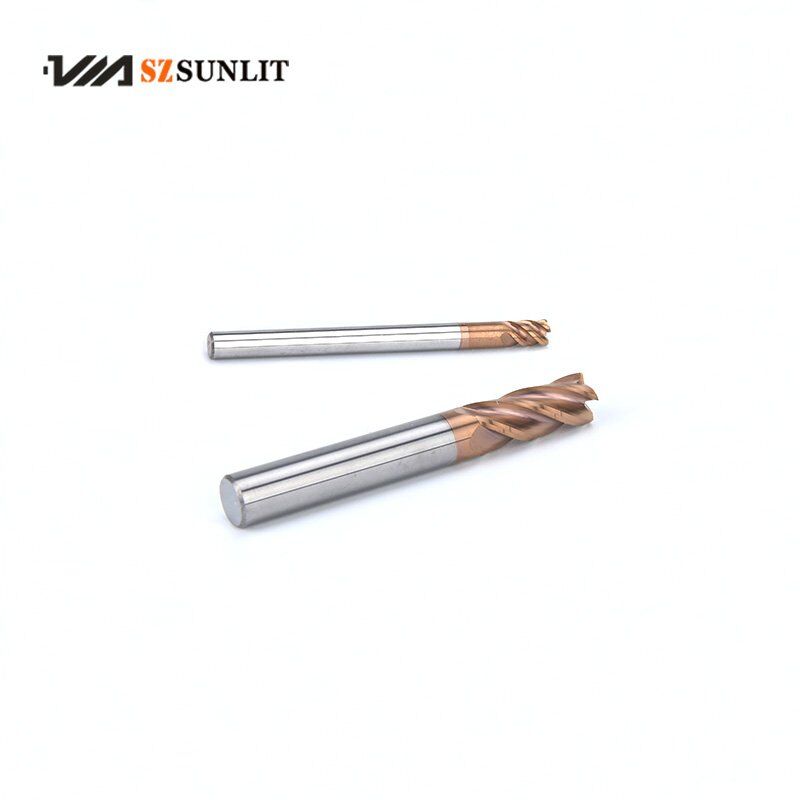 Carbide Corner Radius End Mills 4 Flute HRC55 with bull nose - Image 3